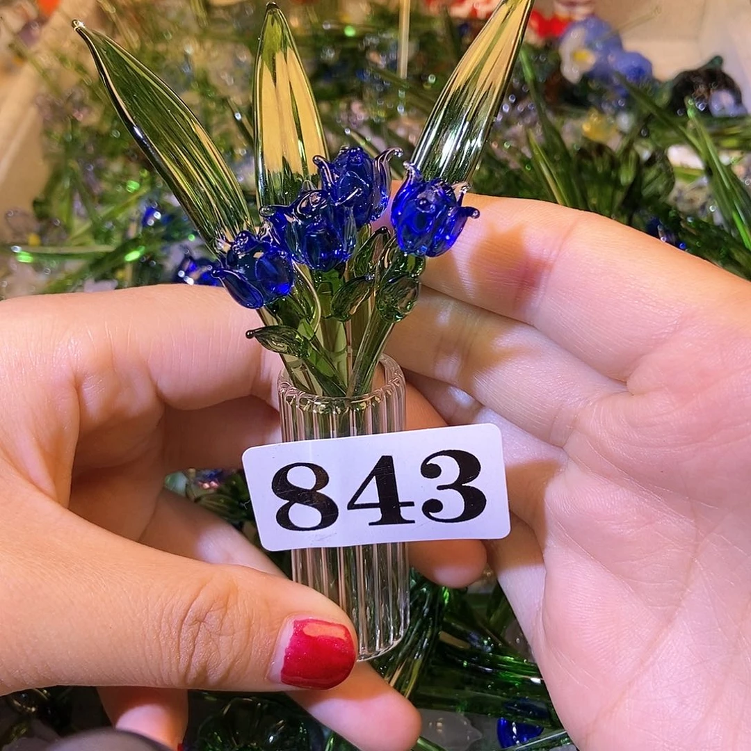 琉璃手工艺品843花瓶