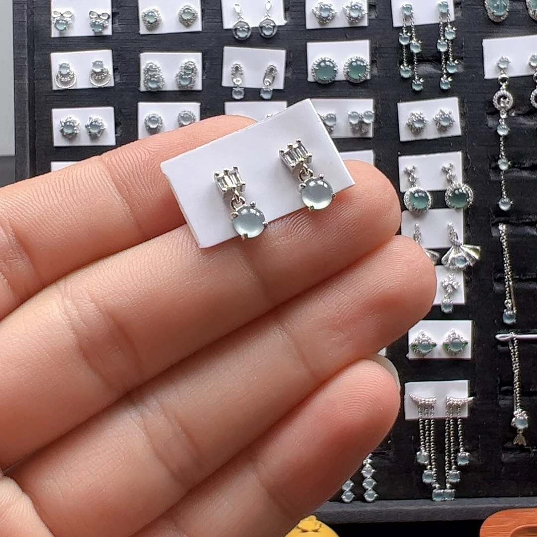 翡翠银S925镶嵌手链