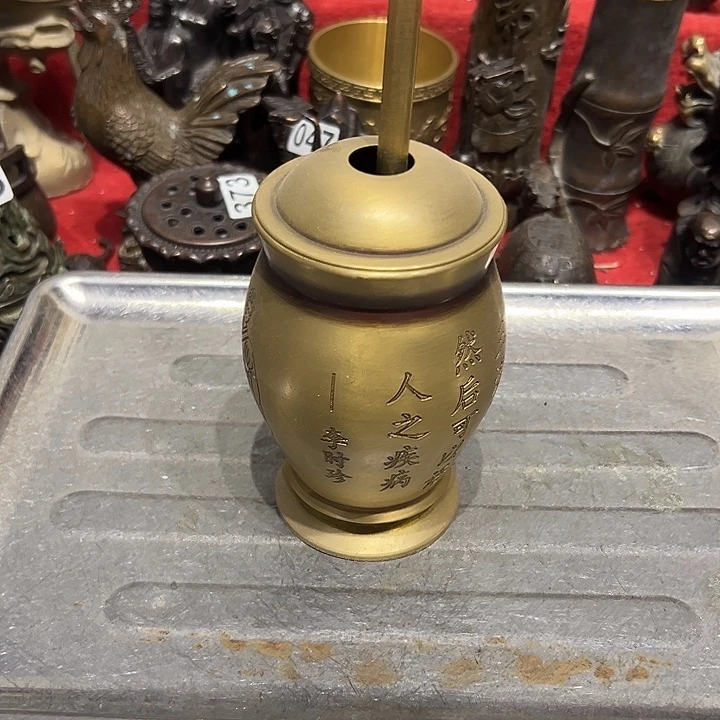 吉***祥黄铜摆件，文房摆件