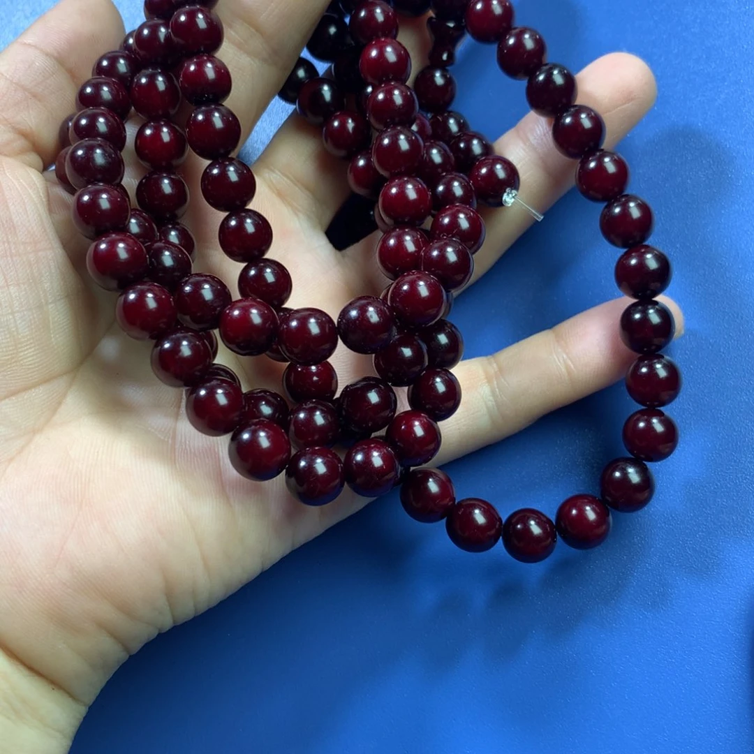 贝壳杉用****9血龙木手串0.8