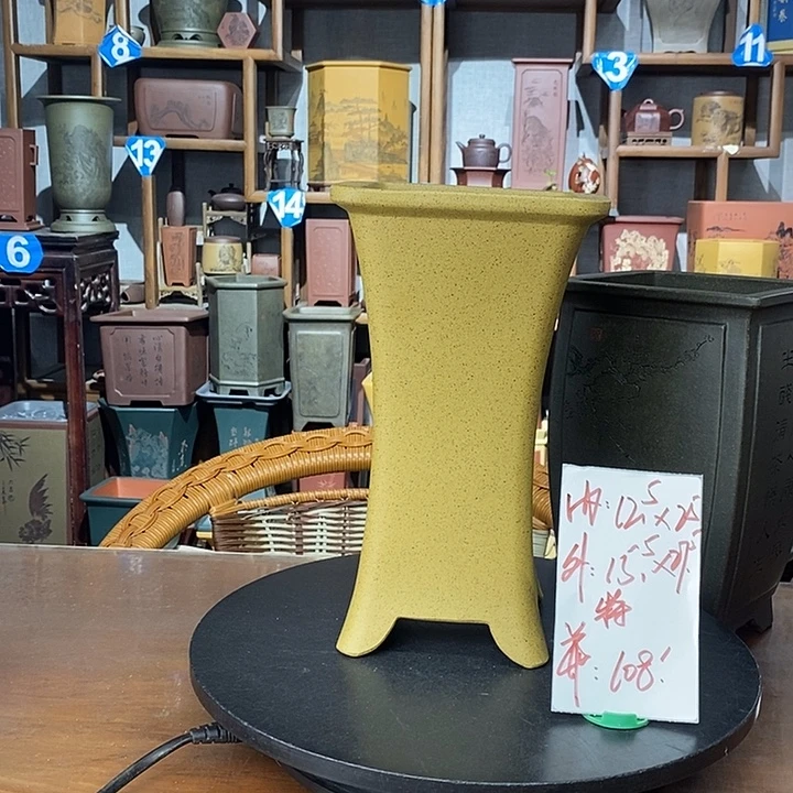 紫砂花盆黄金芝麻段特价