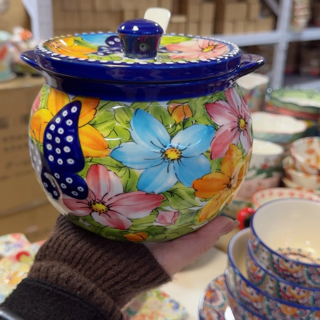 陶瓷水仙花1600毫升炖盅一只看图