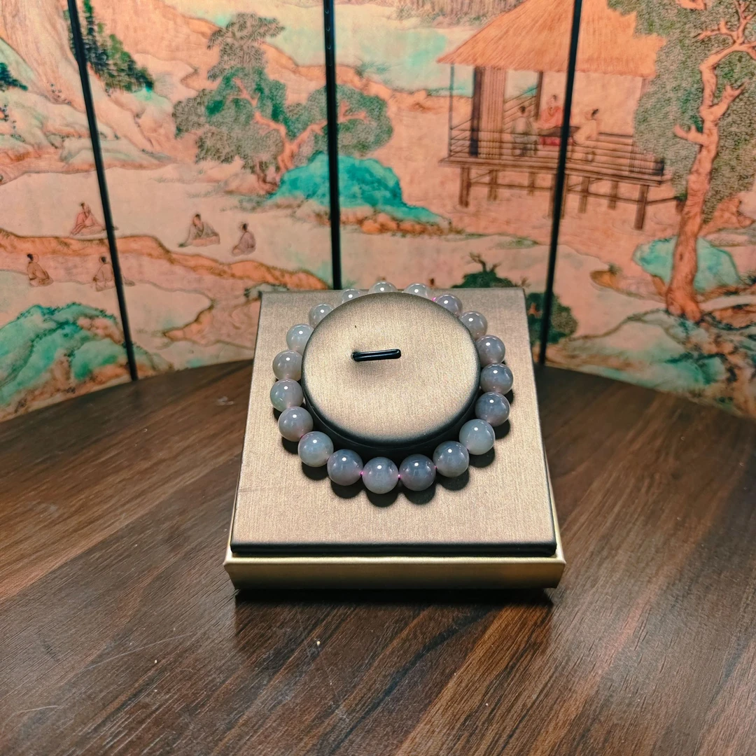 B和田玉圆珠手串（卡10）0796