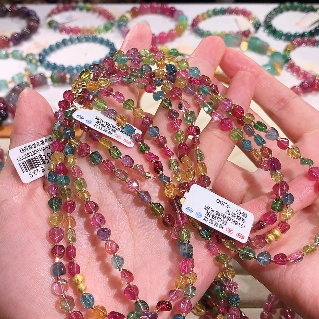 项链未镶嵌碧玺多样性发其一