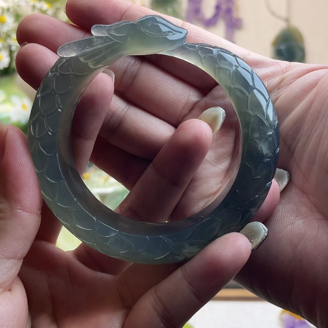 南***^蛇纹石玉未镶嵌手镯