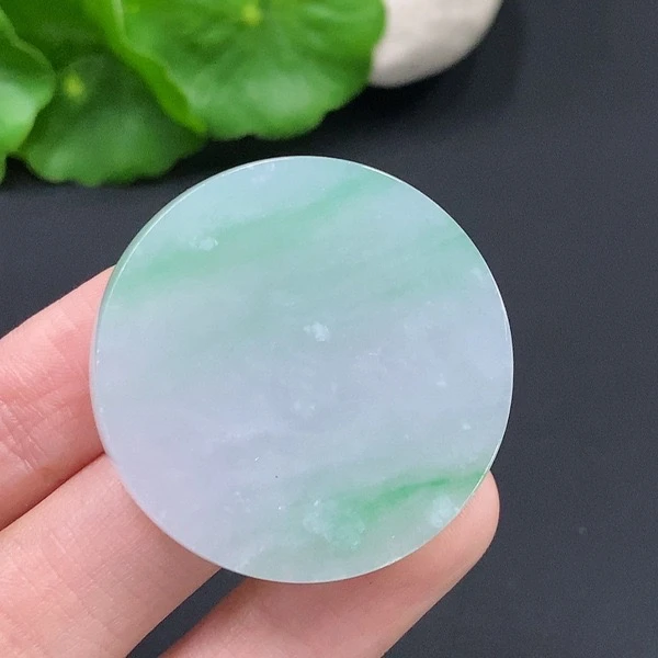 L77-天然A货翡翠-无事牌