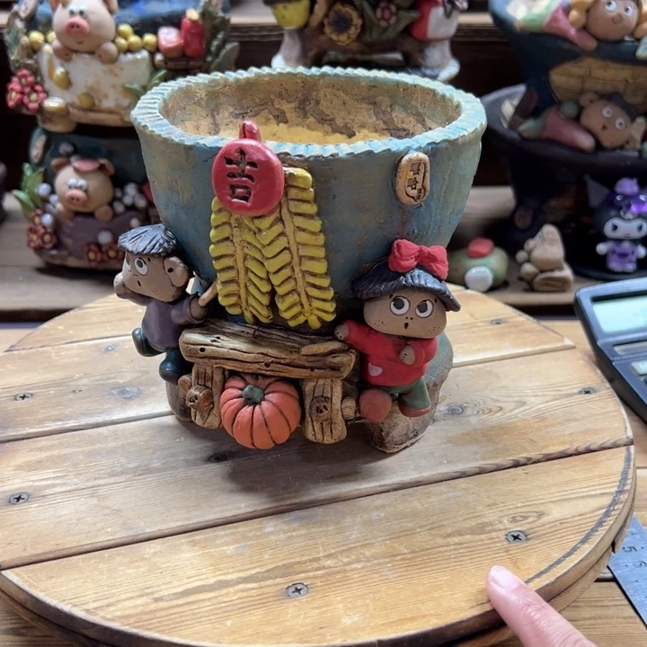 嘻哈多肉花盆百搭