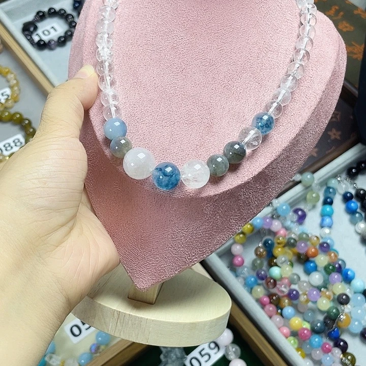 水晶手链银S925镶嵌