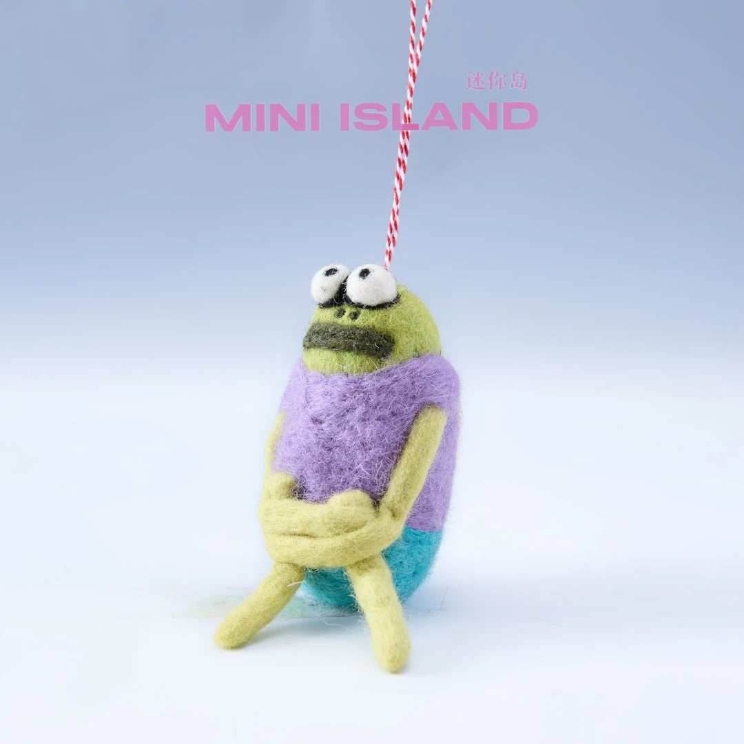 【丑萌系列】尼泊尔手作羊毛毡挂饰怪奇系列包包挂件车挂礼物玩偶