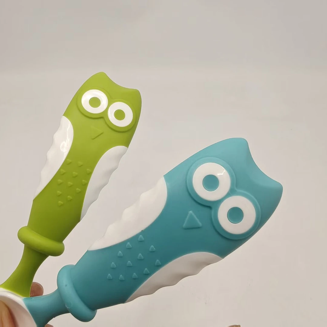 G# 猫头鹰弯头勺-蓝绿色 带盒子
