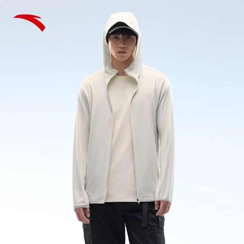 【服饰】安踏光盾防晒衣丨冰丝透气连帽防晒衣男夏新款户外防晒服