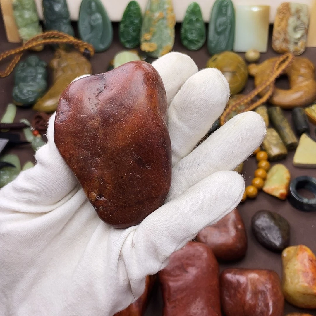 岫岩河磨玉（透闪石质玉）未镶嵌颈饰