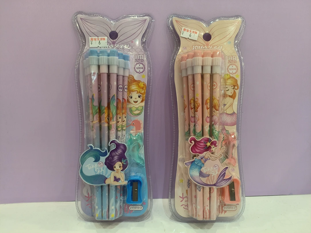 美人鱼铅笔两盒装