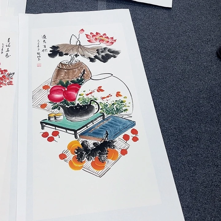 国画宣纸国画纯手绘作品