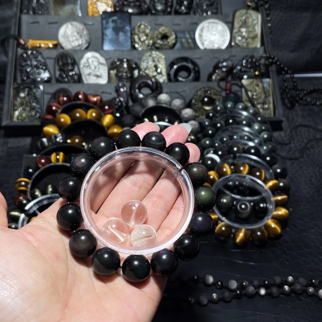 黑曜岩珠宝奇石未镶嵌顺*