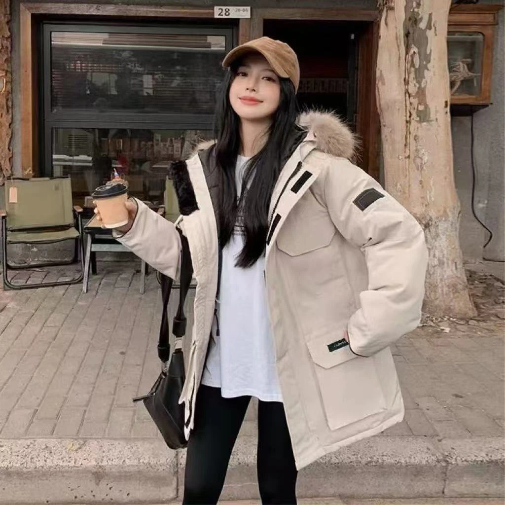 【海外版本大毛领】【运费险】外贸单冬季男女同款保暖外套时尚百搭D