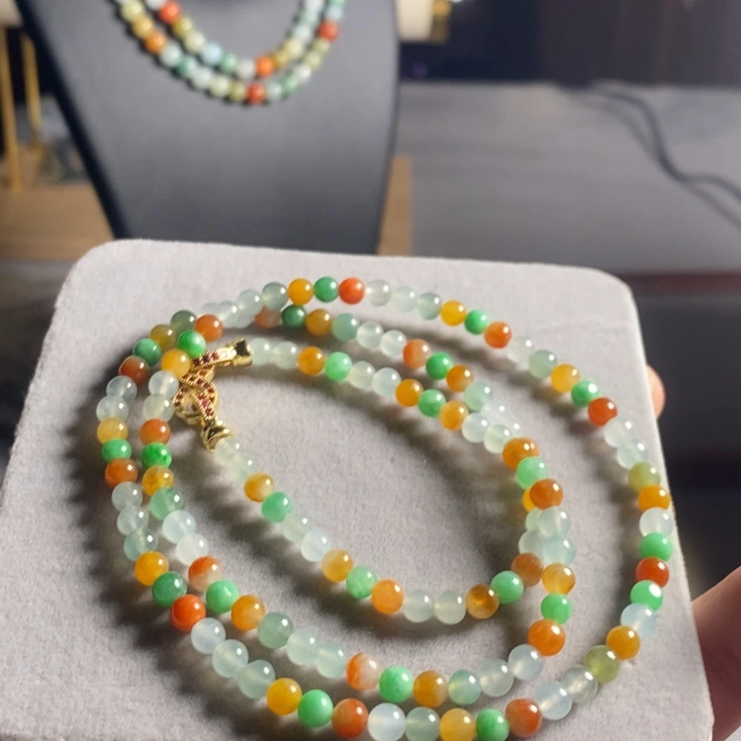 定制翡翠未镶嵌65 缅甸翡翠A货卡4.7