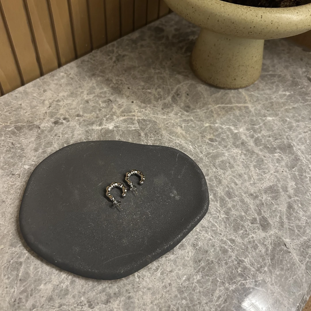 钛钢耳饰 Julia姐姐】钛钢竹节耳扣