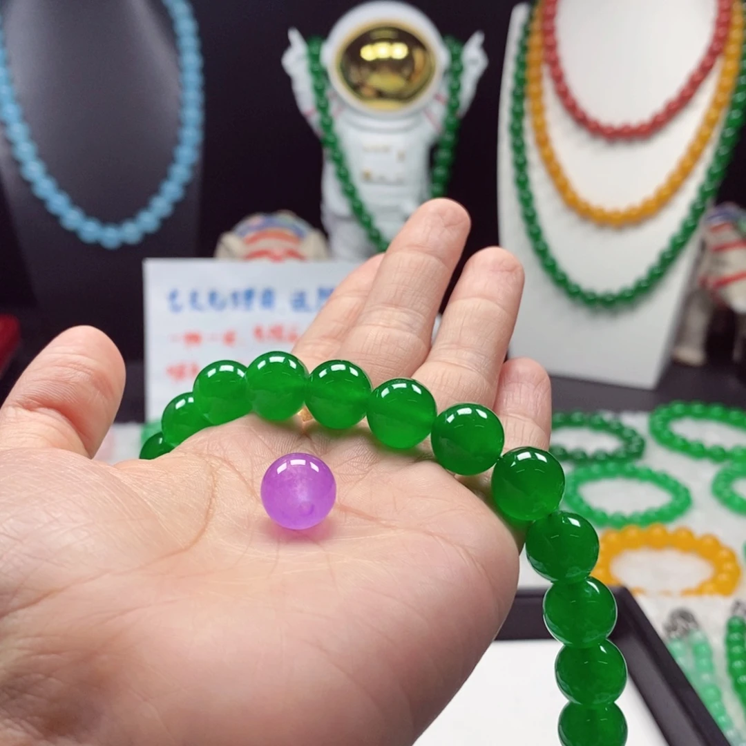 天然缅A散珠手链项链闪购链接