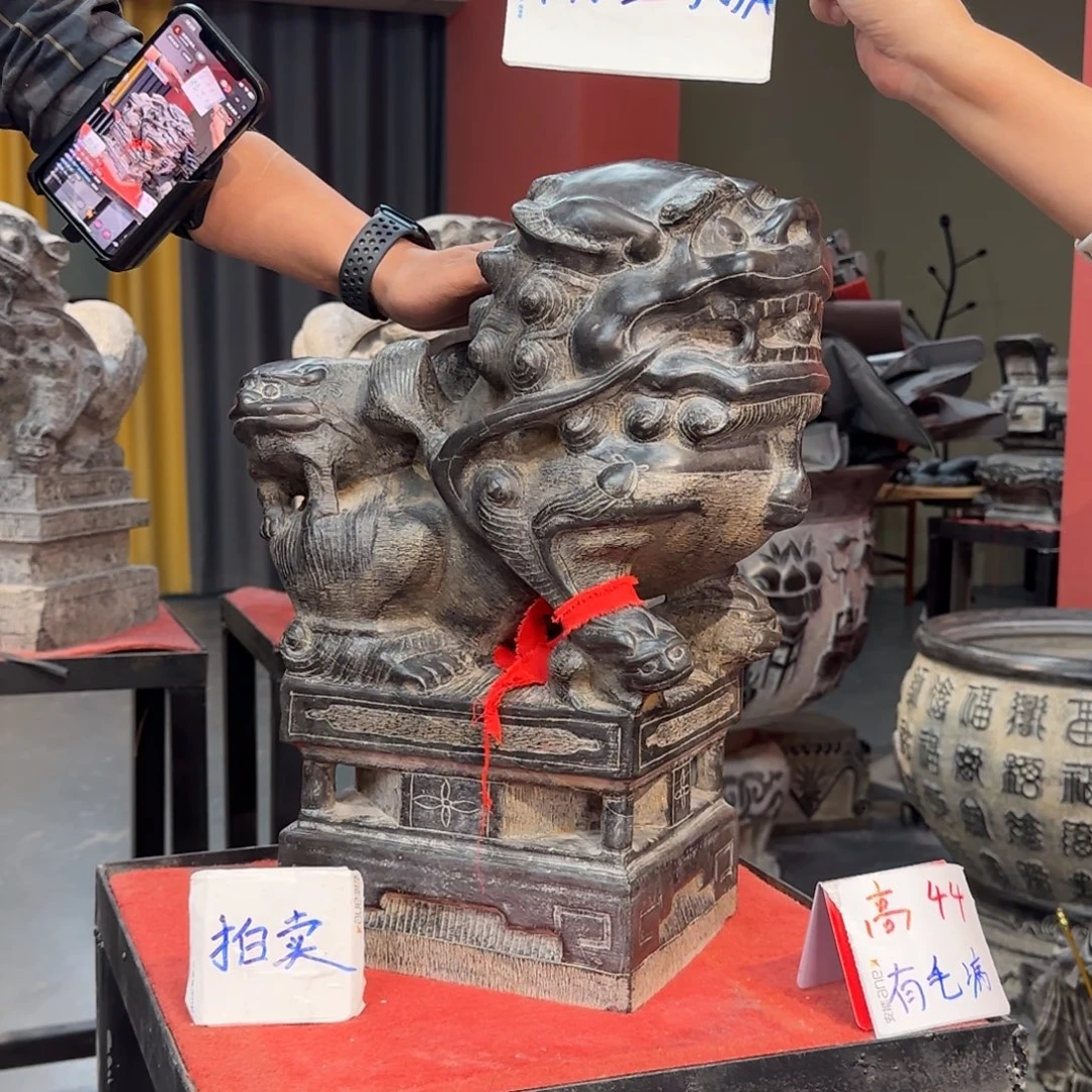 向***来石材天然青石石雕圆青石