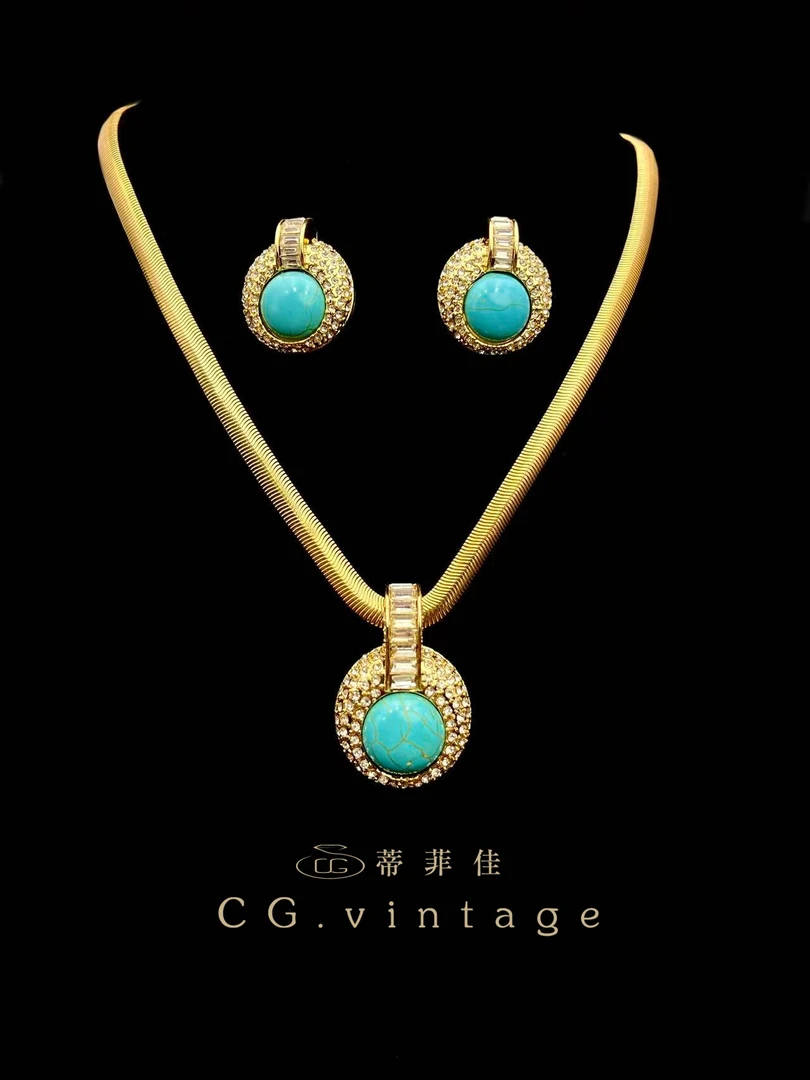 铜合金花岗石项链 【秋季新款】项链中国风高级感简约百搭50-55cm