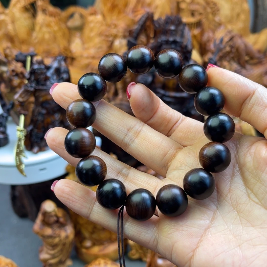 徐***佑柏木雷击1.5手串精品