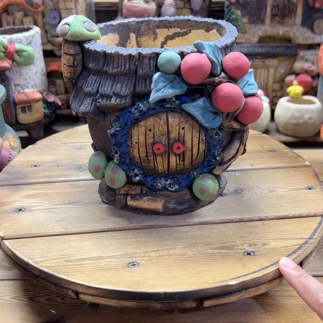 嘻哈多肉花盆百搭