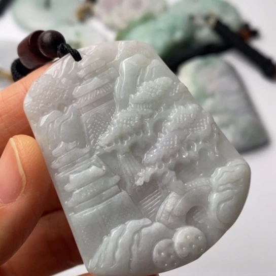 翡翠未镶嵌挂件翡翠