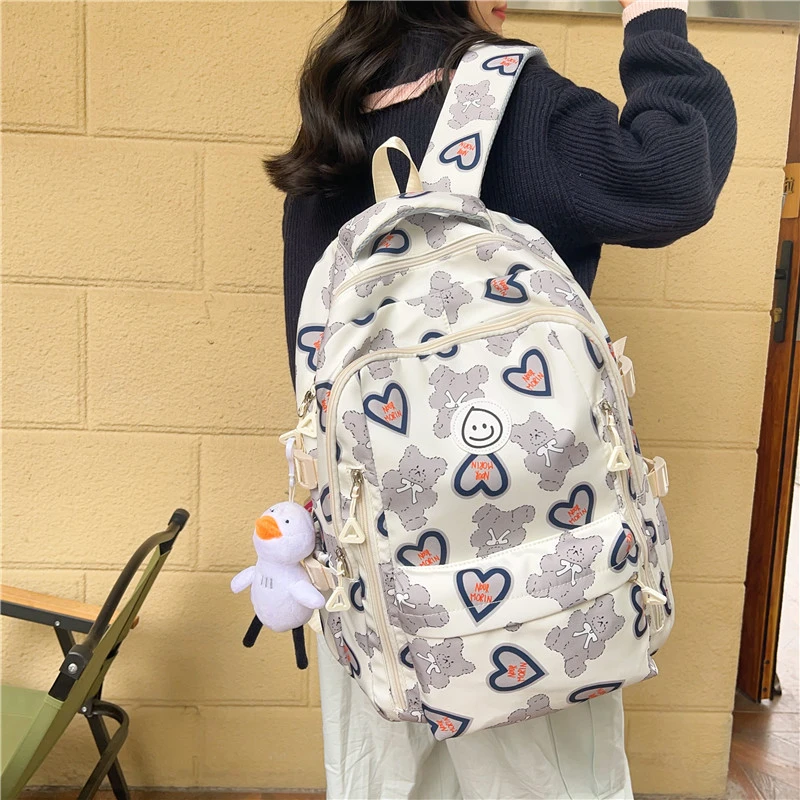 学院风女青高中生常规韩版ins风通用日系减负书包时尚休闲百搭