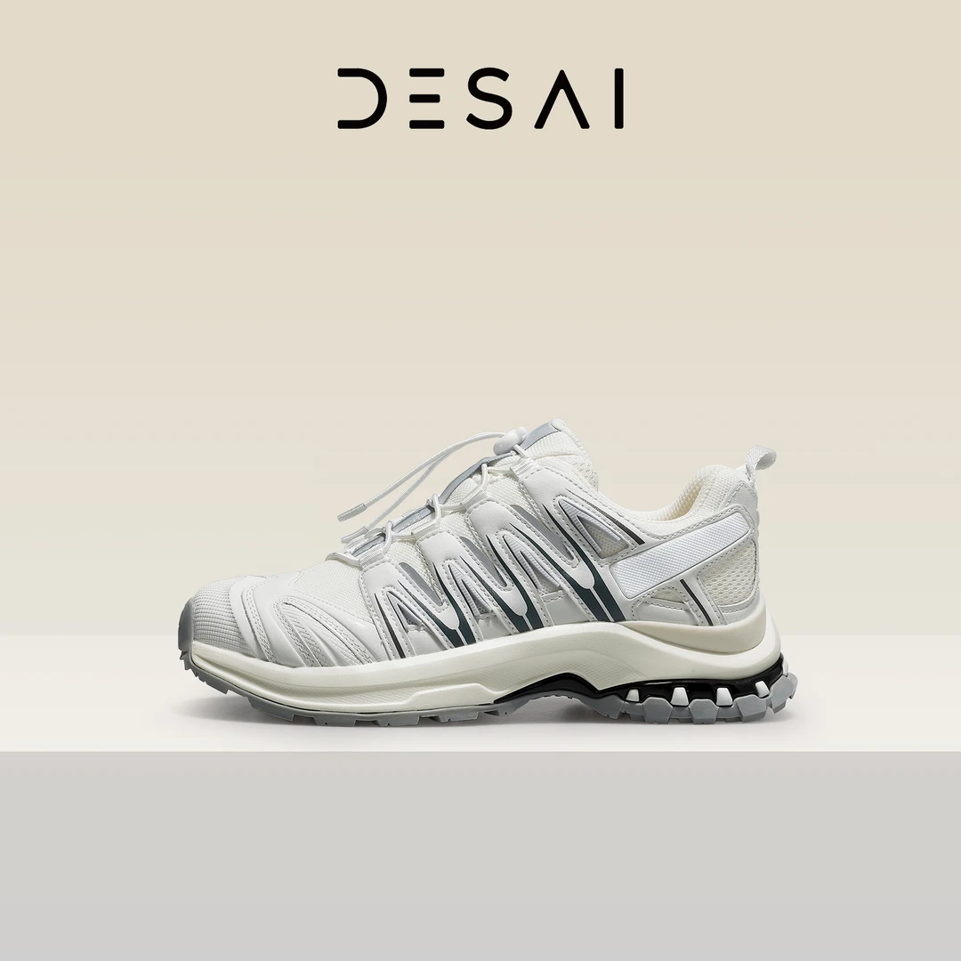 德赛新款户外增高女鞋舒适轻便百搭通勤休闲鞋透气时尚夏季简约