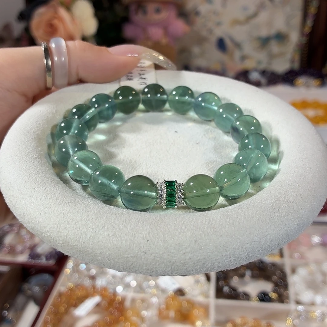 水晶合金手链蓝萤石设计款12+