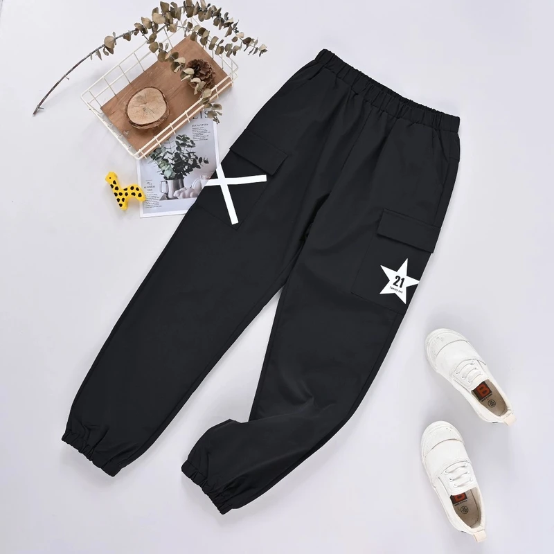 【优子壹家实体品牌童装】25儿童深秋休闲裤梭织双层长裤大童131813