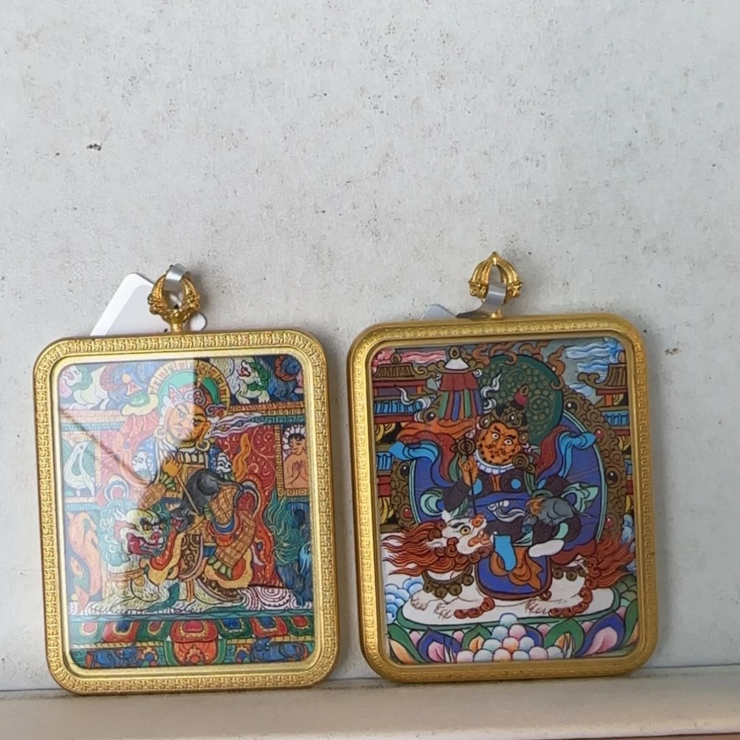吊坠古祥手绘唐卡