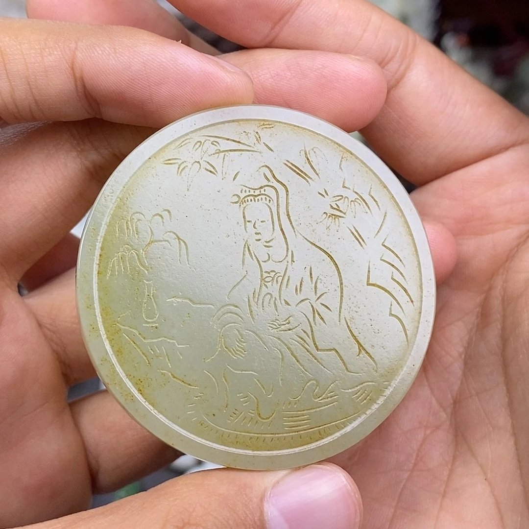 用***0和田玉未镶嵌挂件