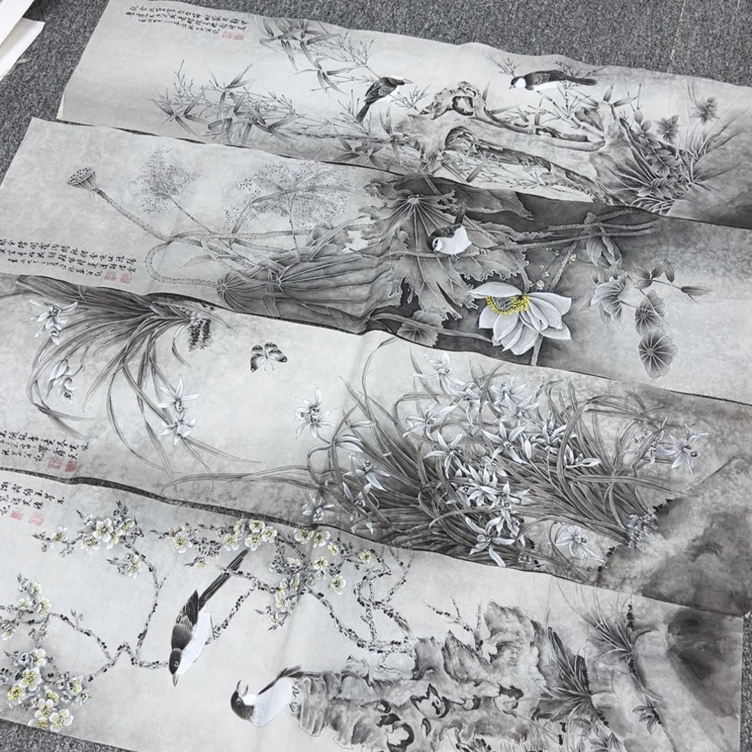 种***安国画纯手工制作的