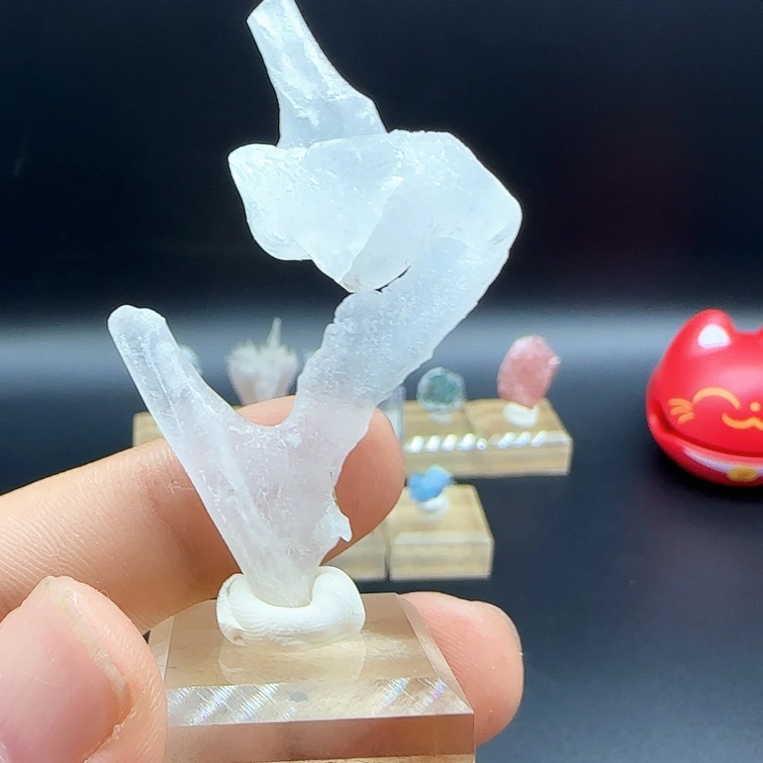 有机玻璃天然矿物晶体摆件