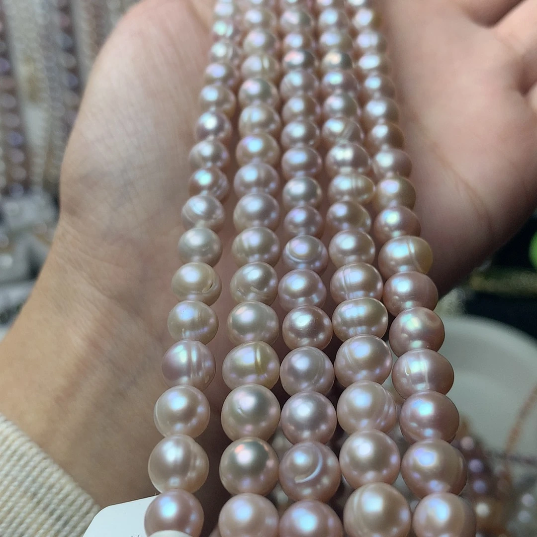 淡水珍珠7-8未镶嵌x11项链