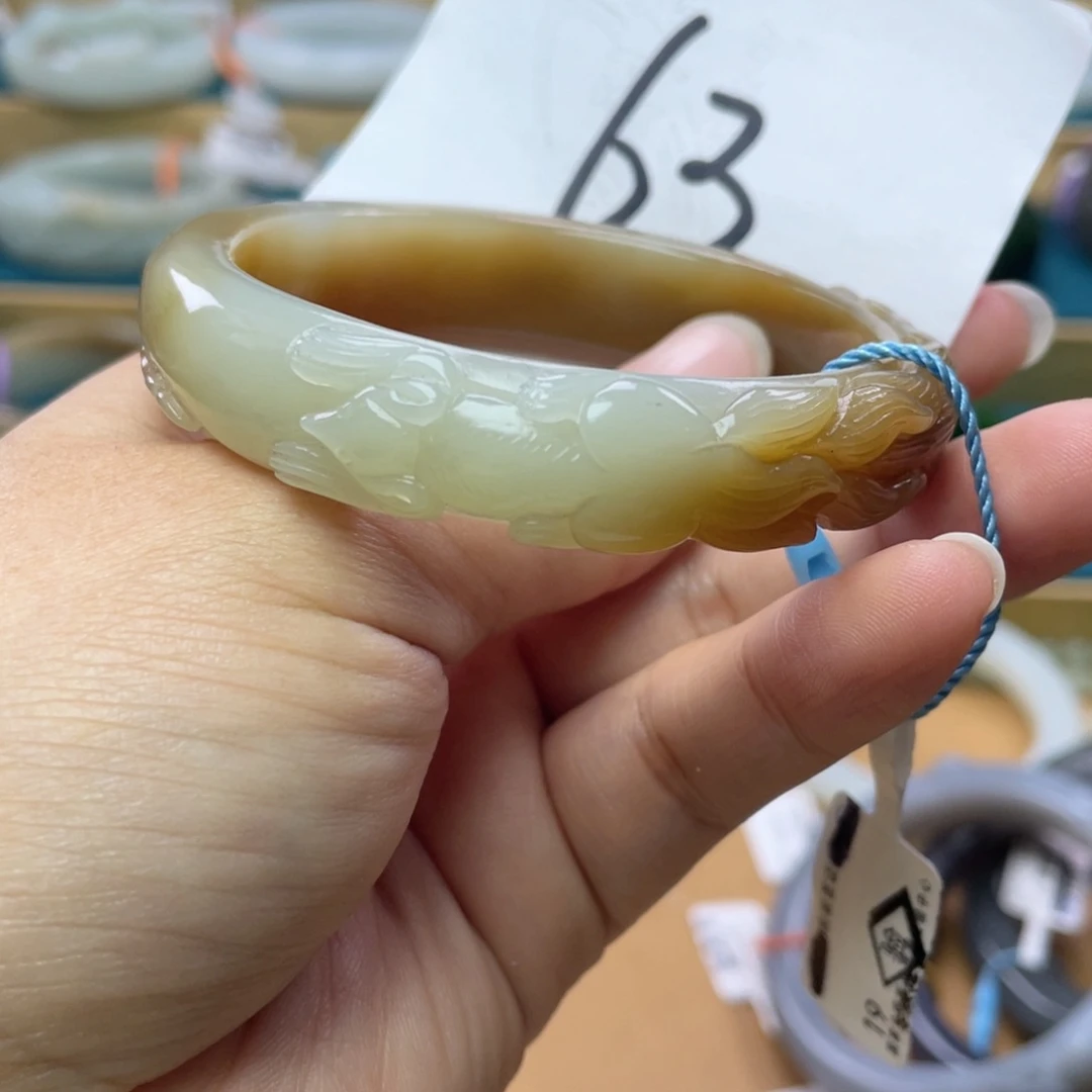 未镶嵌手镯和田玉圈口57
