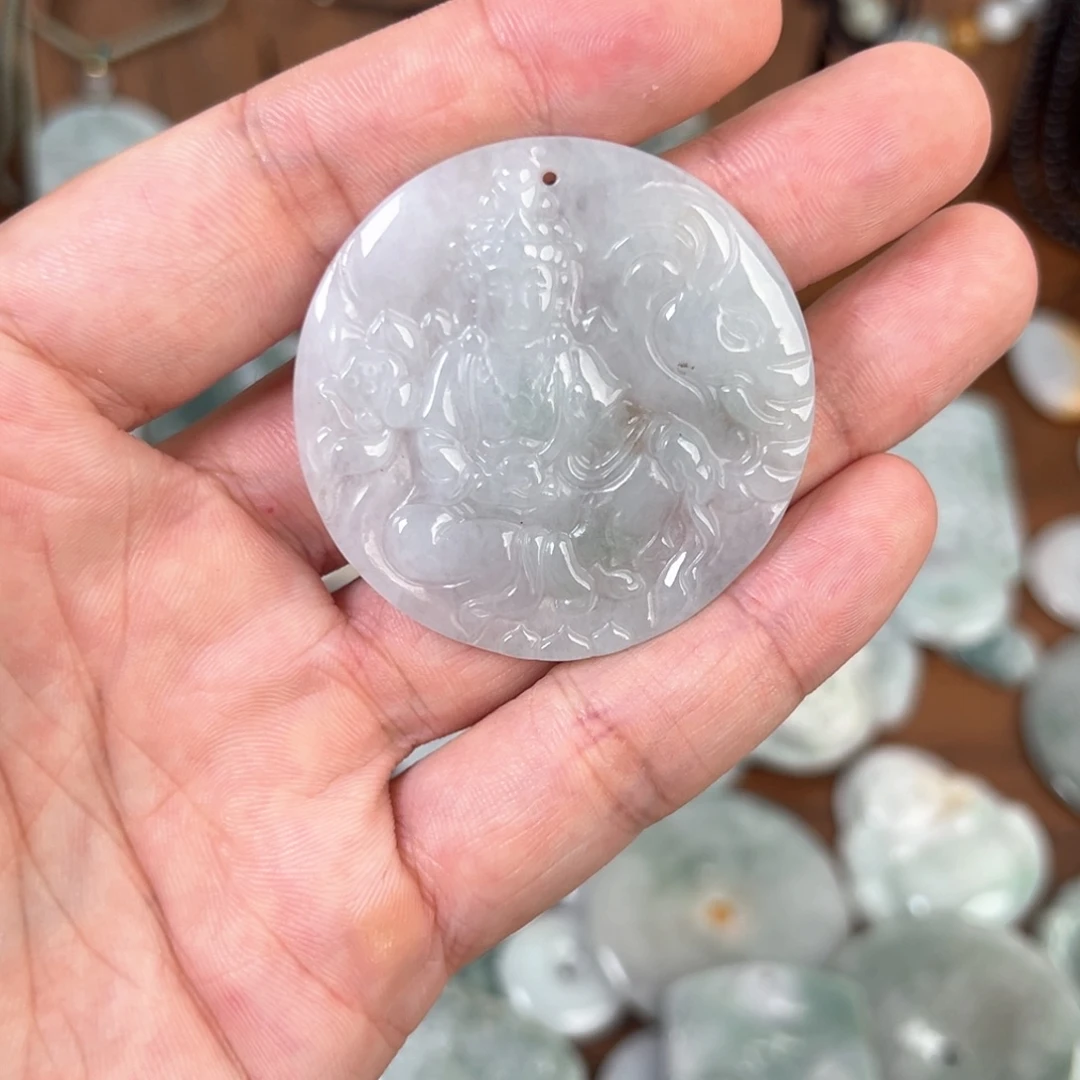 翡翠未镶嵌颈饰多样性发其一天然A货翡翠0084