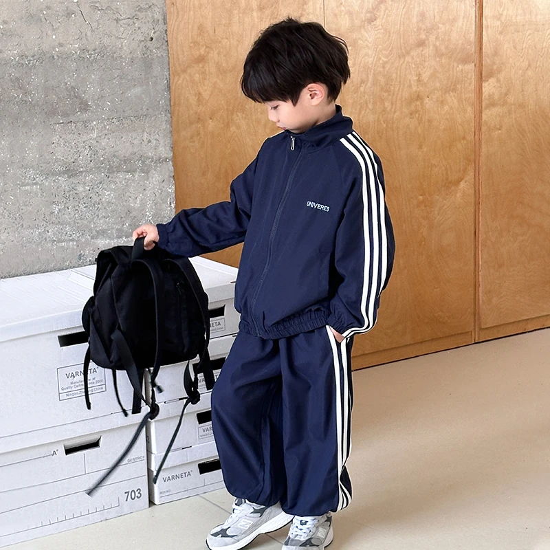 儿童秋装男童运动套装春秋季2025新款中大童小学生校服运动会衣服