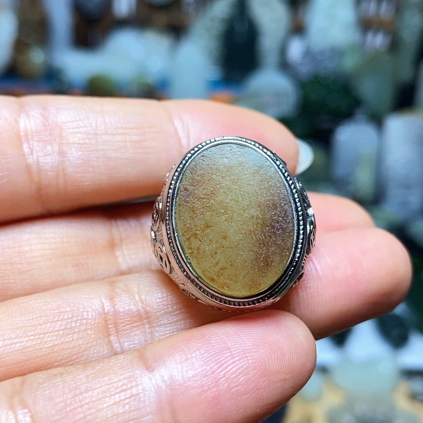 【闪购商品】未镶嵌戒指和田玉双*