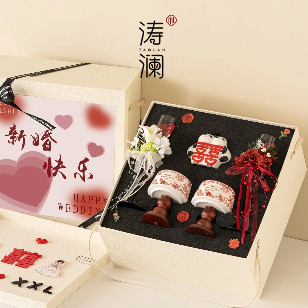 香槟杯敬酒杯香薰摆件情侣杯一对新婚礼物送新娘新人闺蜜结婚订婚