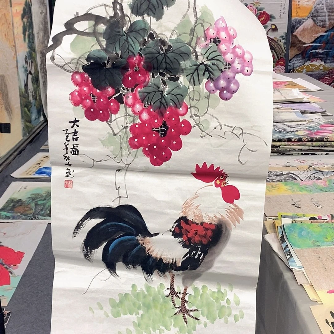 国画国画手绘作品
