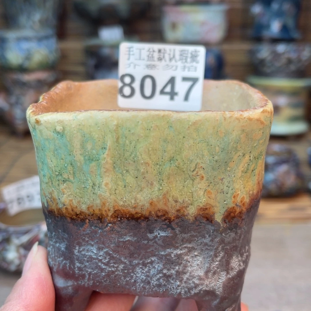 手工花盆默认瑕疵完美者勿拍