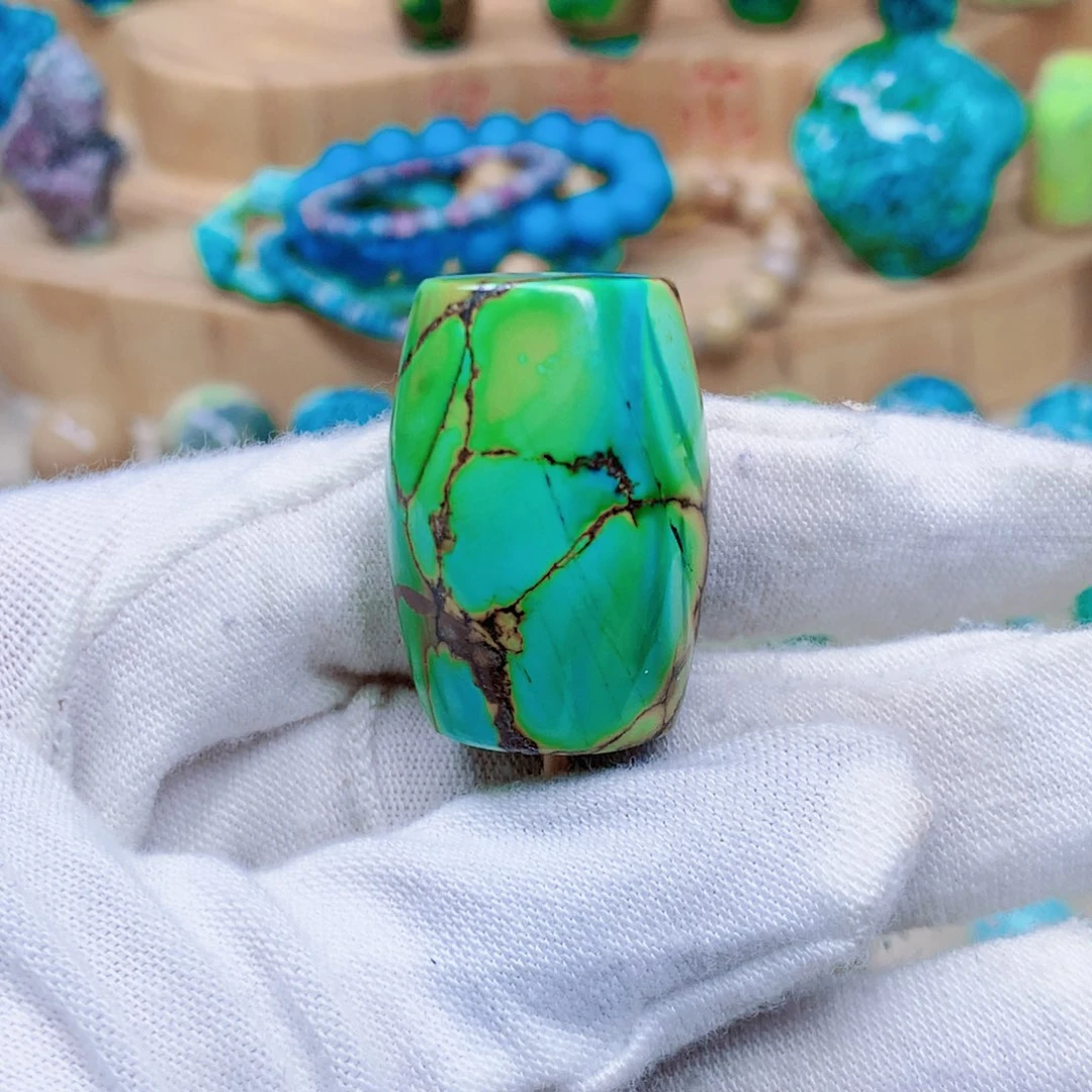 绿松石未镶嵌三彩随行