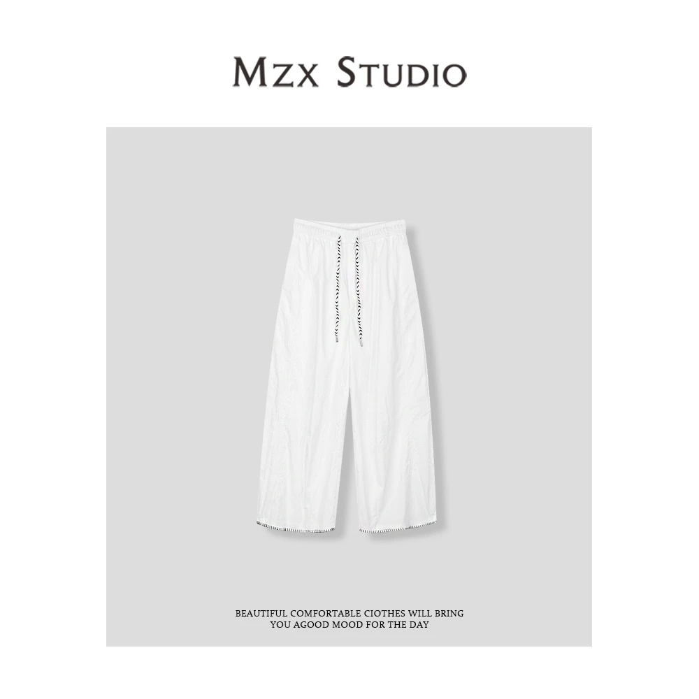 MZX 夏季百搭设计感抽绳速干裤九分裤裤子 KZ8369