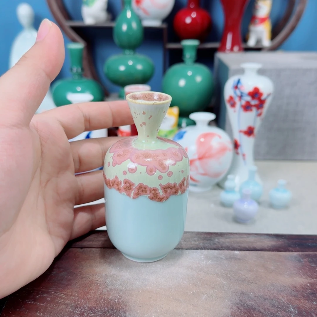 陶瓷手工小花器摆件