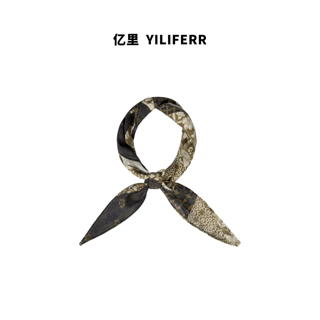 【YILI大码品牌】时尚经典百搭提花丝巾 W0052