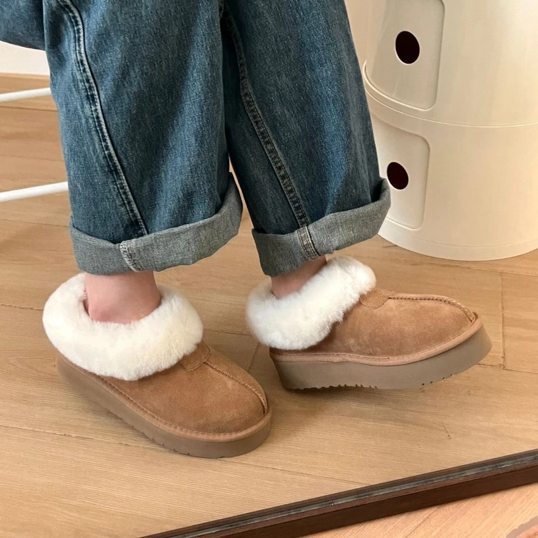 桑坡塔茨特雪地靴舒适保暖厚底靴冬季新款