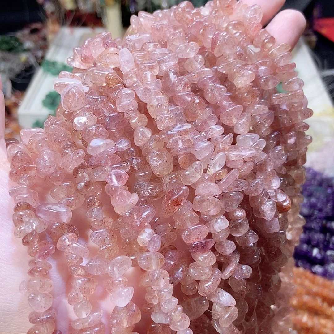 未镶嵌珠宝半成品水晶草莓晶